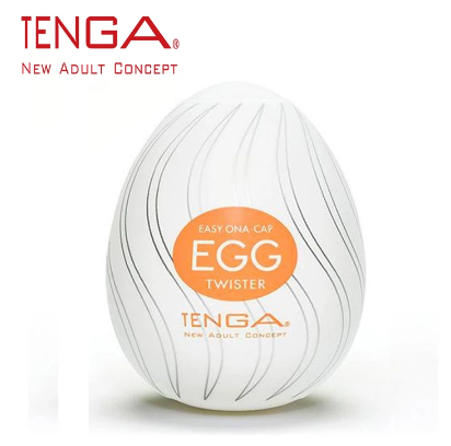 Masturbador Masculino Egg 'TWISTER'  Laranja Para Masturbação 